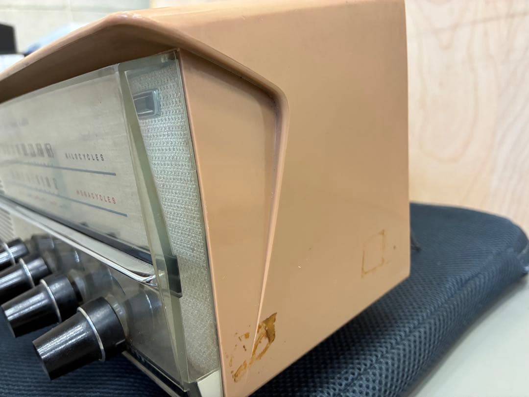 美品☆作動品☆ナショナル2バンド真空管ラジオ BX-300型 昭和35年頃の品