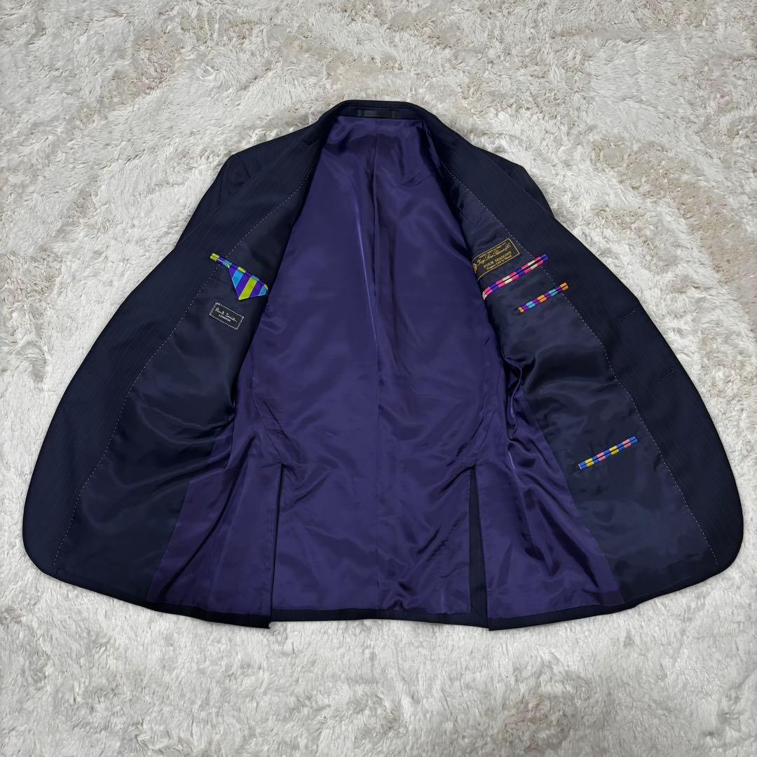 【美品】ポールスミス　スーツ　セットアップ　　ロロピアーナ　M寸　シルク混