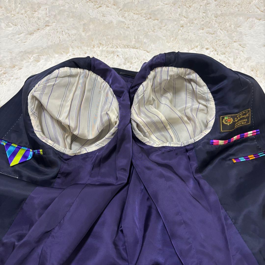 【美品】ポールスミス　スーツ　セットアップ　　ロロピアーナ　M寸　シルク混