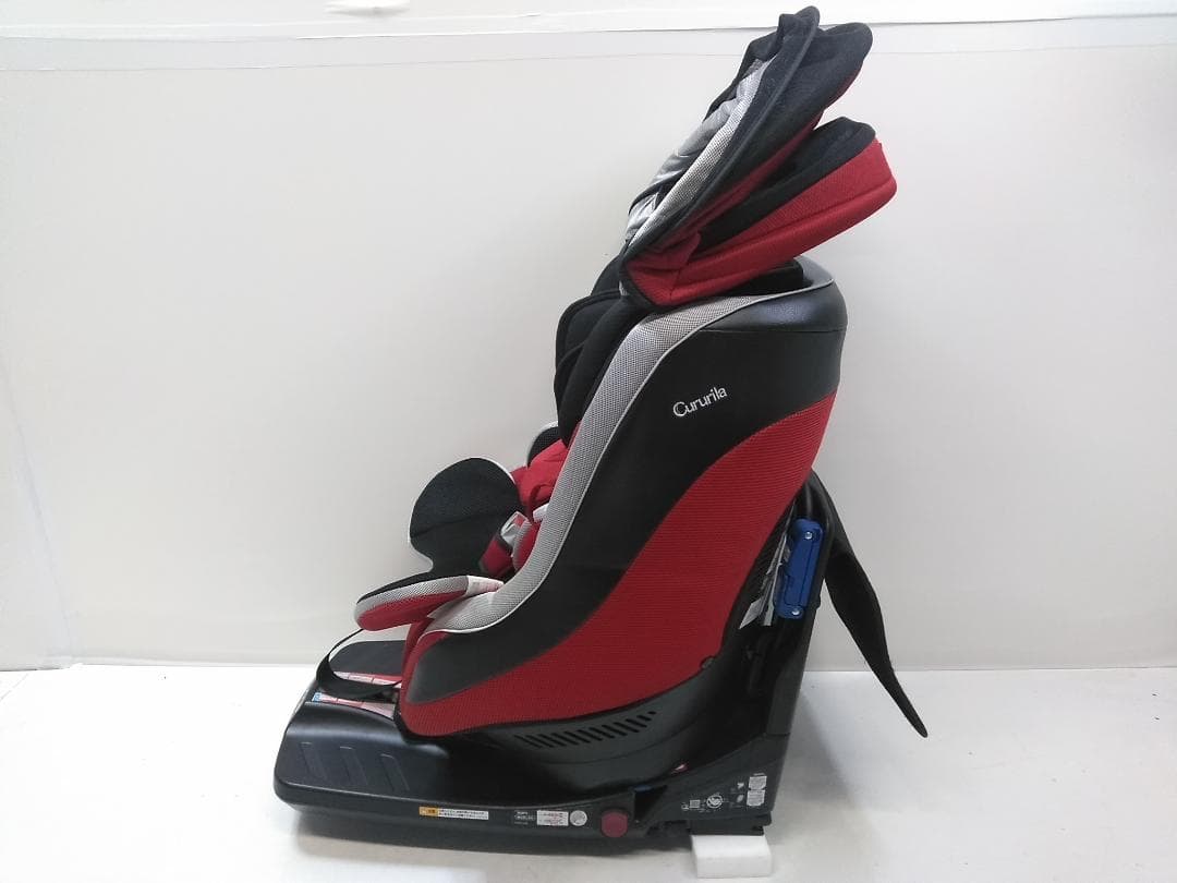 アップリカ チャイルドシート クルリラ isofix モアレレッド △