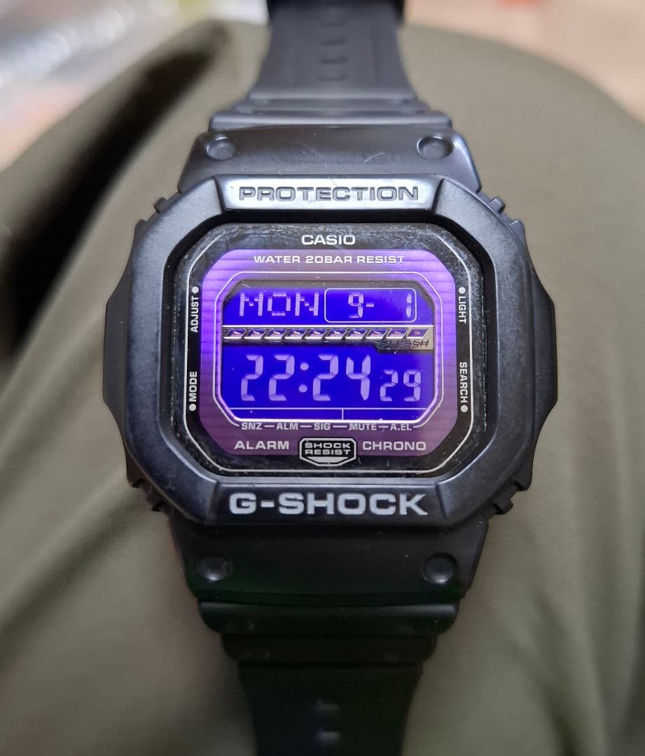 CASIO G-SHOCK GLS5600L 紫液晶