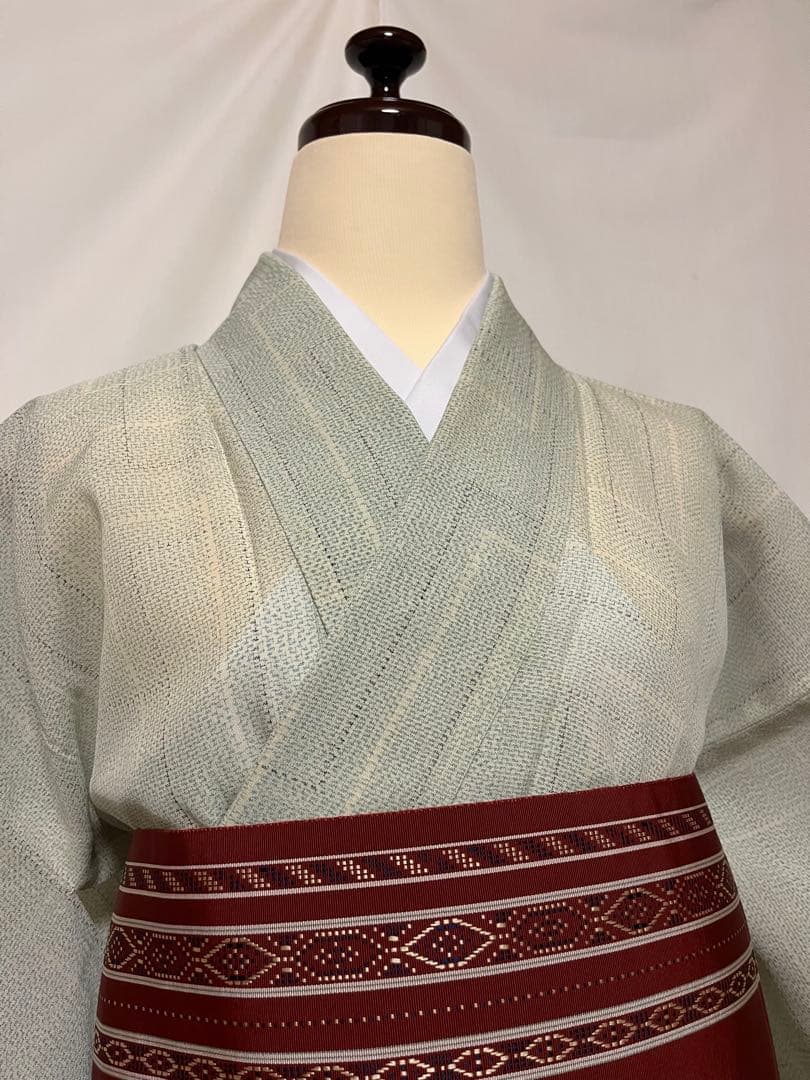 【逸品】●新潟県伝統工芸品●【小千谷縮】●麻●草木染●紬●盛夏