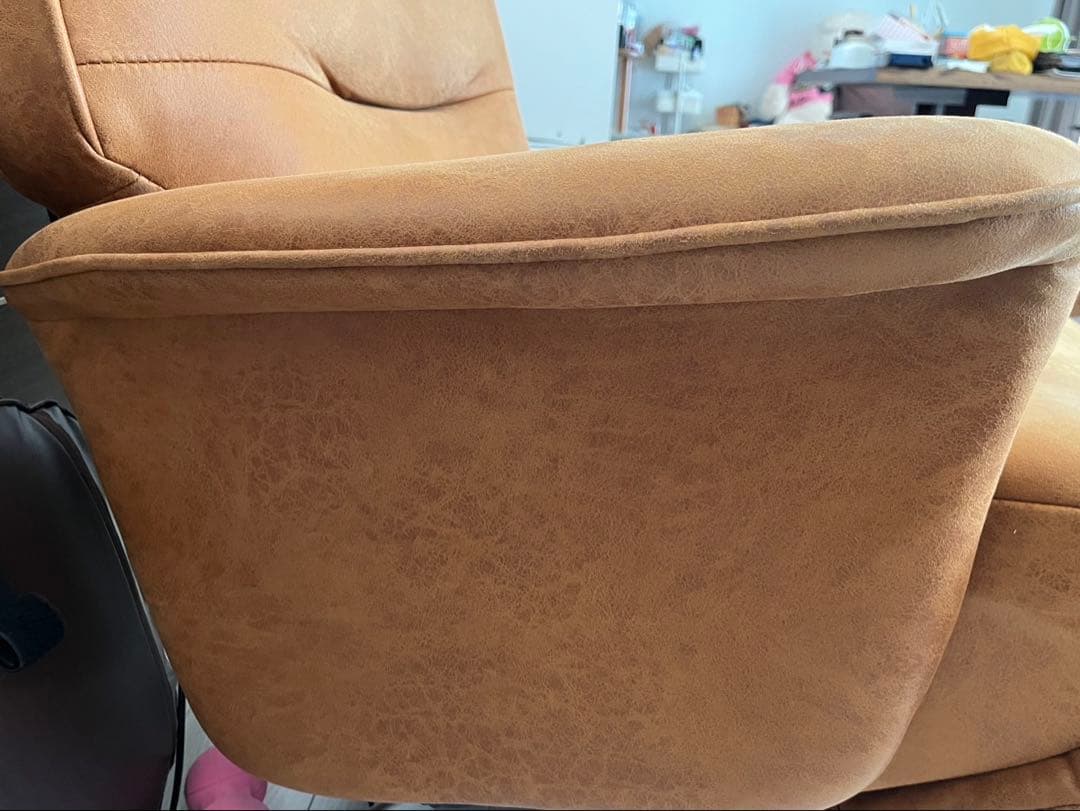 ②キャメル　電動パーソナルチェア　リクライニング　エレノア　ユーズド　中古