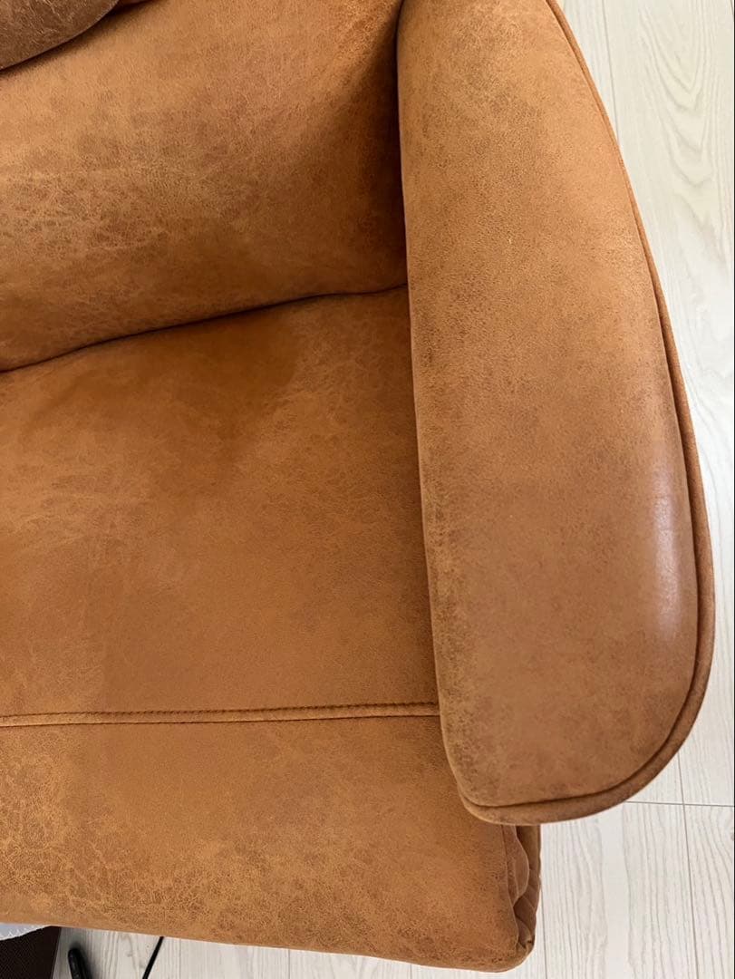 ②キャメル　電動パーソナルチェア　リクライニング　エレノア　ユーズド　中古