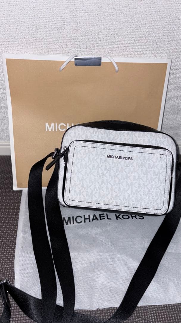 MICHAEL KORS ショルダーバッグ ホワイト/ブラック