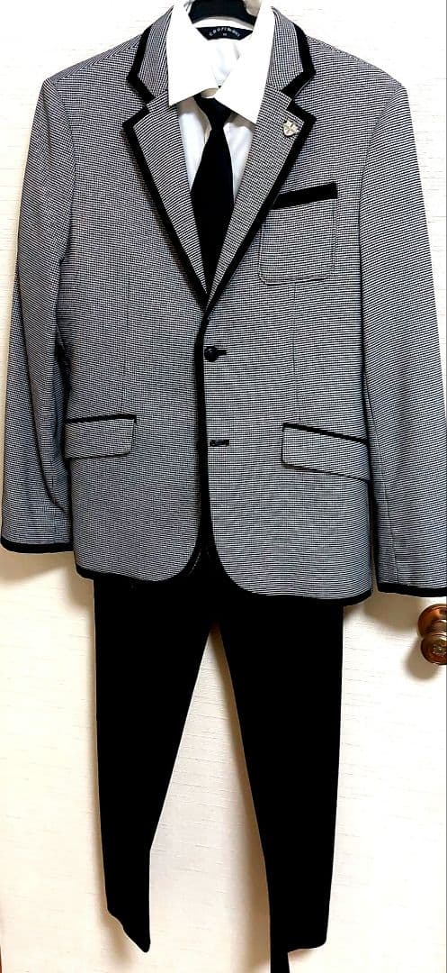 MICHIKO LONDON男子卒業式スーツ１６０cm4点set【シャツおまけ】