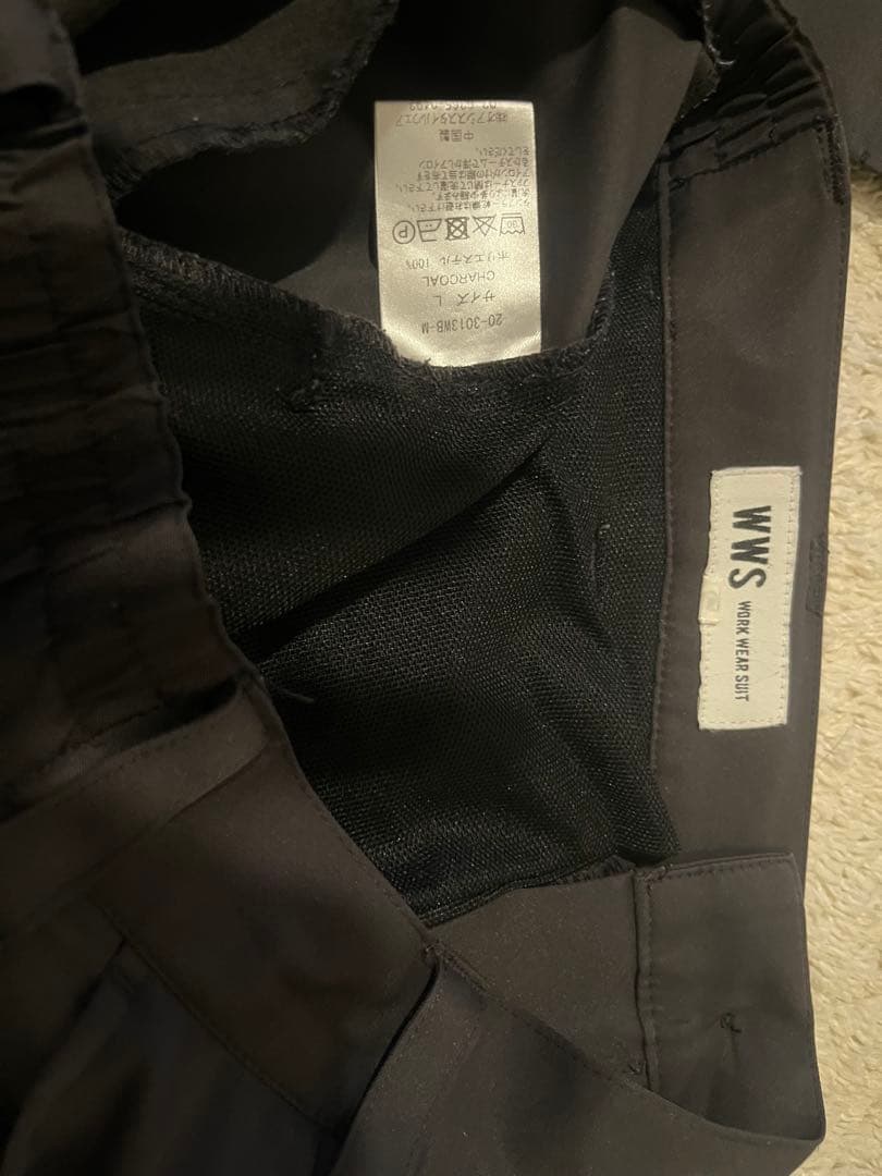 WWS ワークウェアスーツ Lサイズ チャコール ジャケット アンクルパンツ