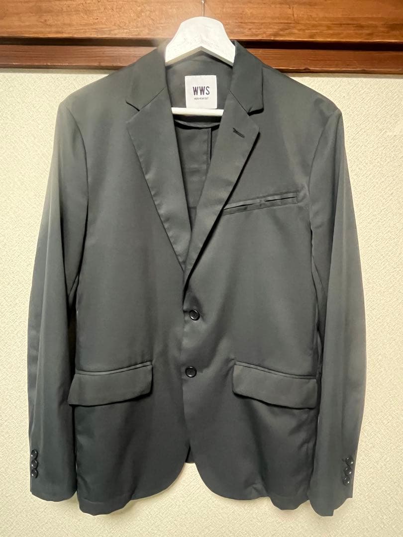 WWS ワークウェアスーツ Lサイズ チャコール ジャケット アンクルパンツ
