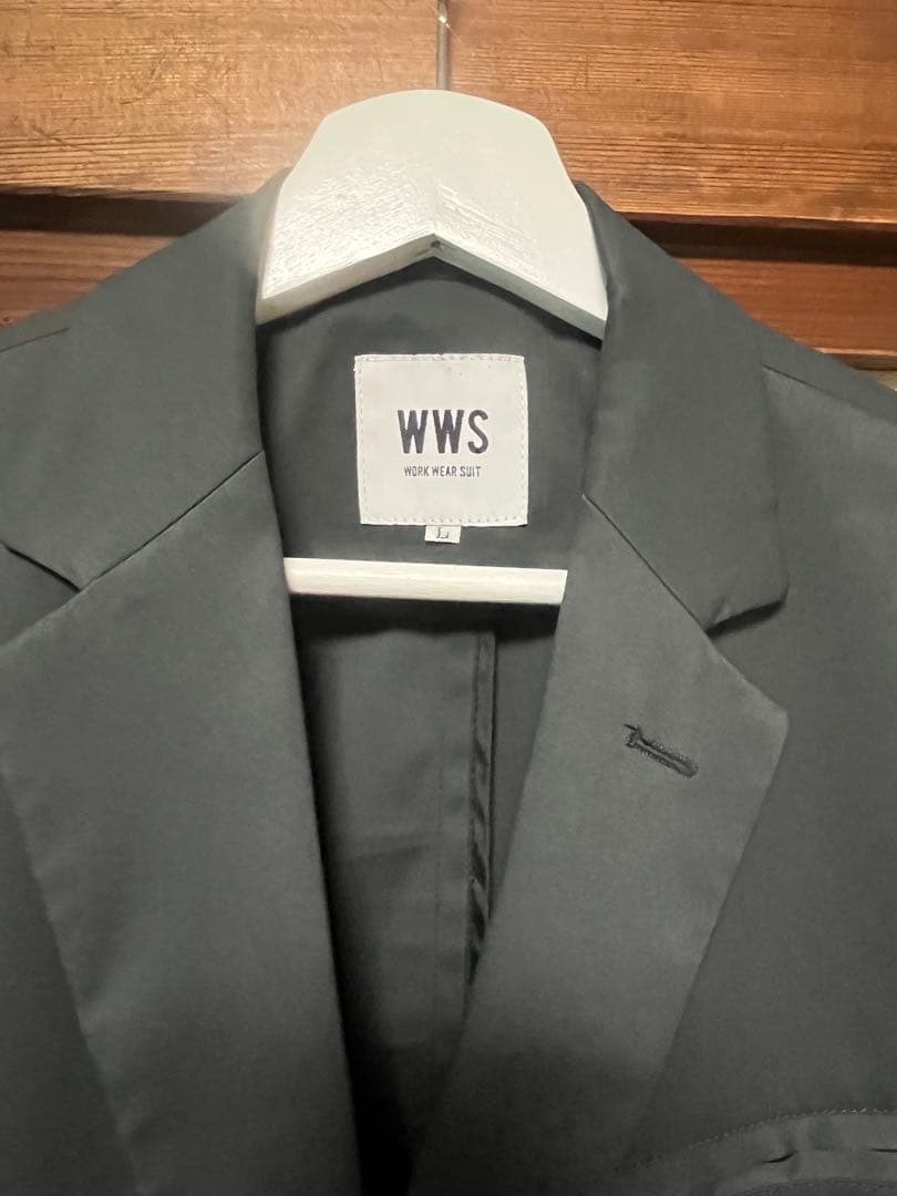 WWS ワークウェアスーツ Lサイズ チャコール ジャケット アンクルパンツ
