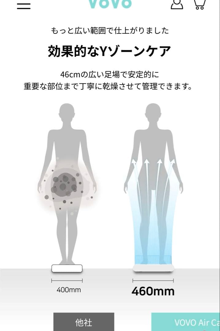 【新品未使用】VOVO フット＆ボディドライヤーBD-7700W 体重計