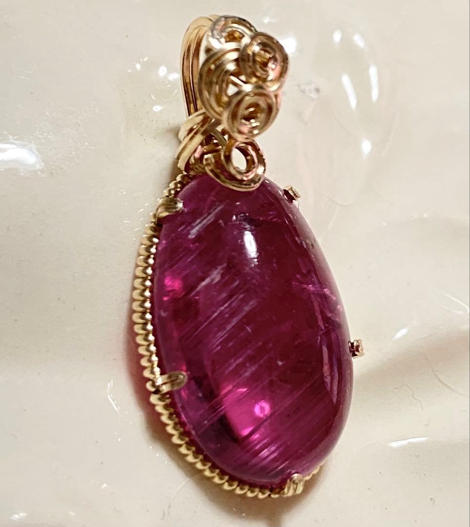 ハンドメイドペンダントトップ⭐︎ルベライトトルマリン