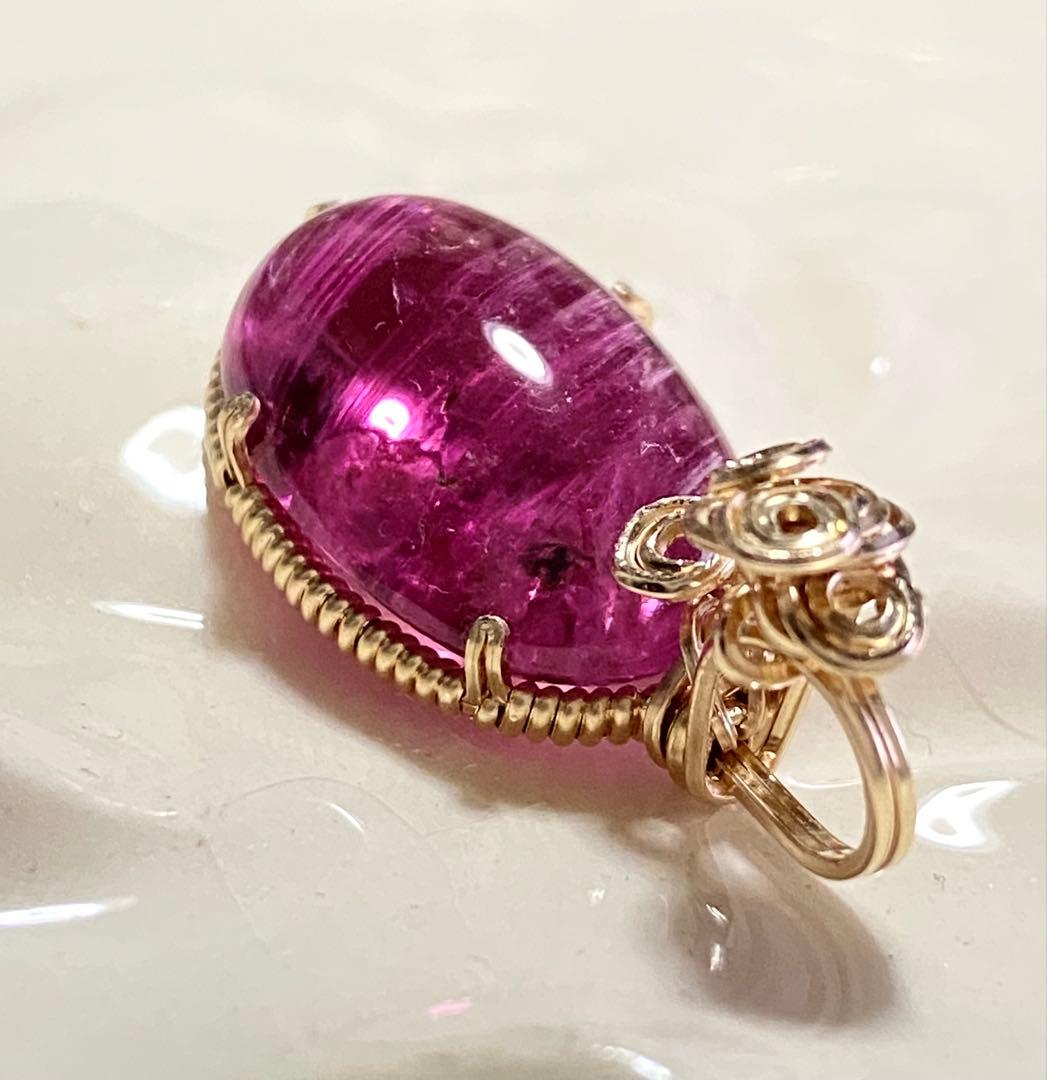 ハンドメイドペンダントトップ⭐︎ルベライトトルマリン