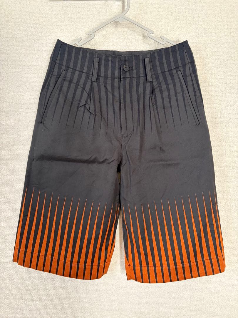 ISSEY MIYAKE MEN ストライプ ハーフパンツ