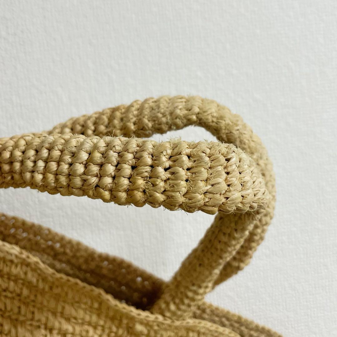 サンアルシデ　ラフィア　かごバッグ