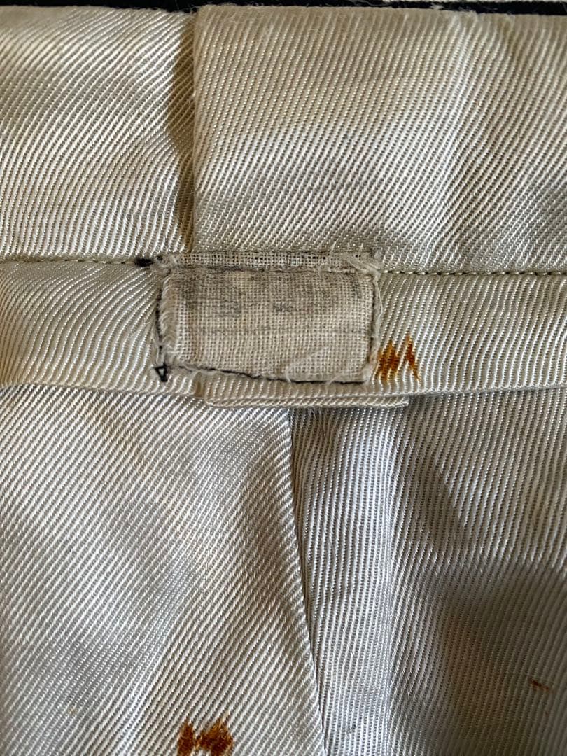 パンツ 50s- black wide wool slacks