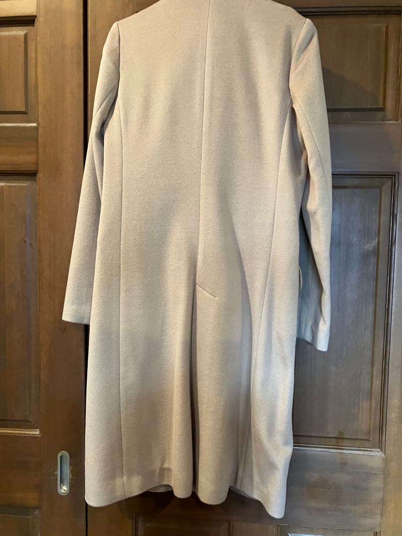 希少　セオリー　ウールとカシミヤ混ノースリーブワンピースとコートアンサンブル