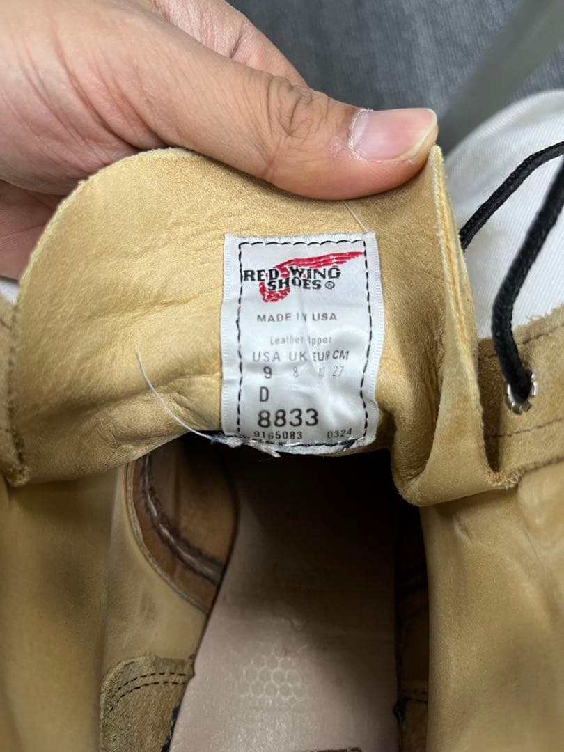 RED WING 6-inch Classic Moc US9スウェード8833