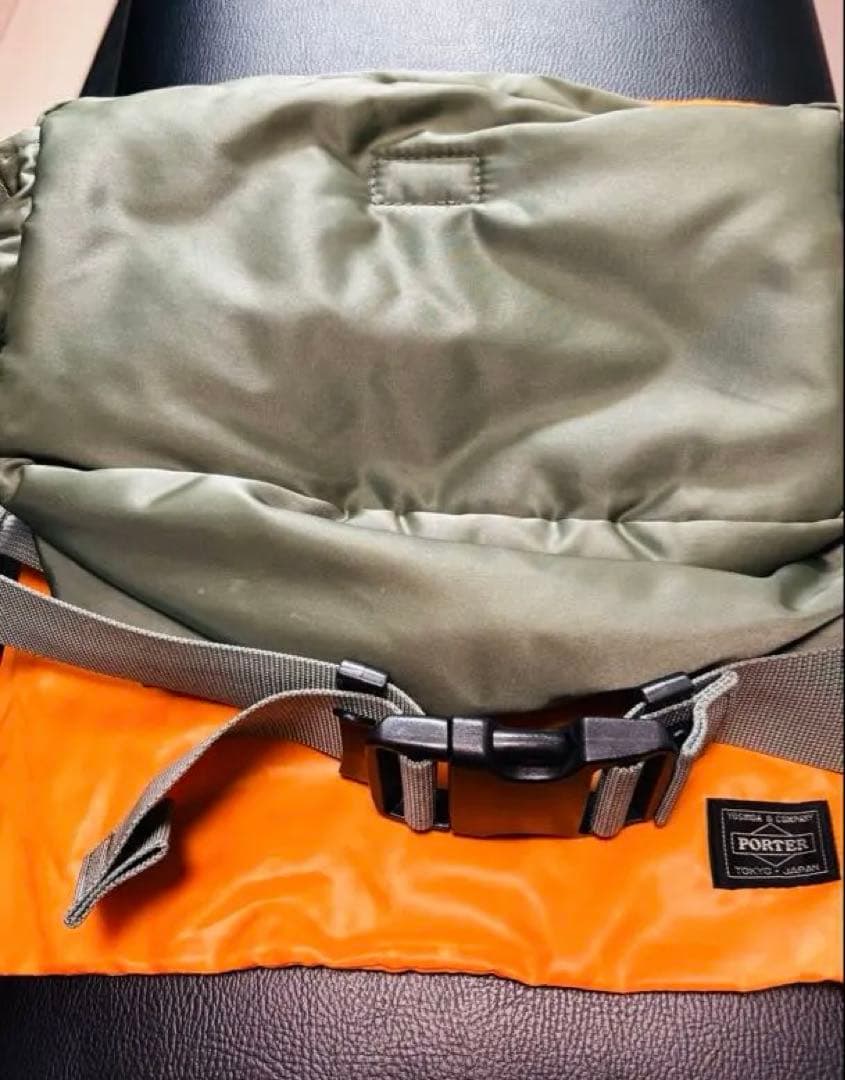 美品 porter タンカー セージ ウエストバッグ 最終モデル ポーター