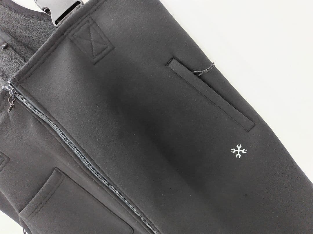 パンツ BONDING KNIT OVERALL(BLK)L