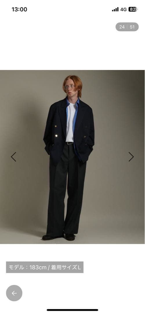 ダブルジャケット&スラックスSetUp【LEAD PROJECT】試着のみタグ有