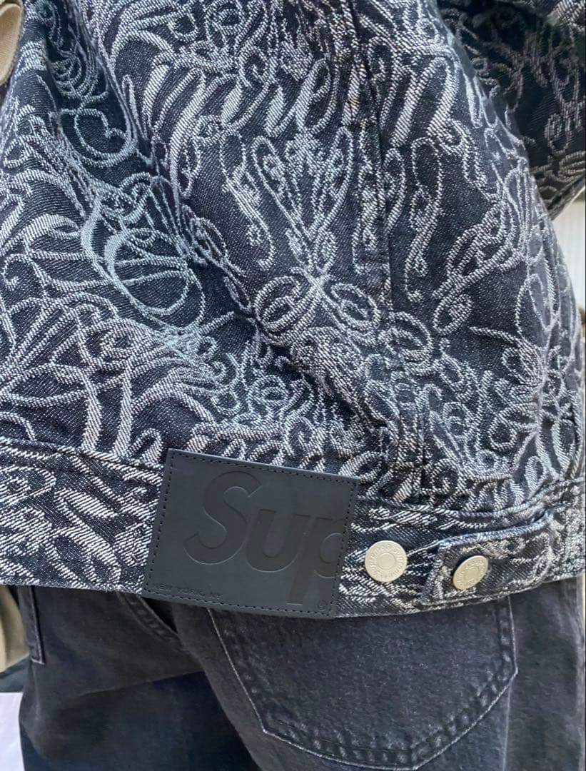 ジャケット・アウター supreme denim jacket Black