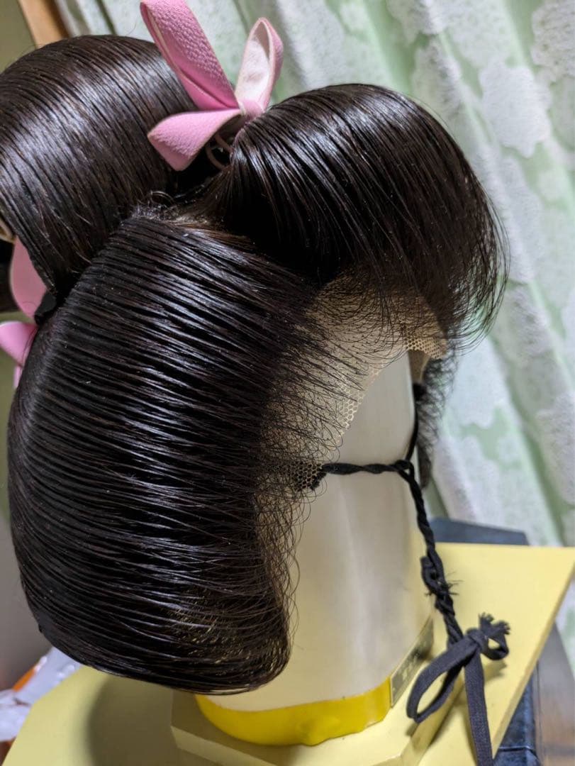 1週間限定セール　日本髪かつら　婚礼かつら　花嫁かつら　かんざしセット付き