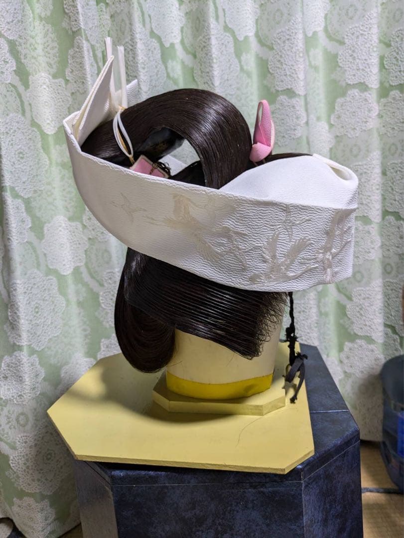 1週間限定セール　日本髪かつら　婚礼かつら　花嫁かつら　かんざしセット付き
