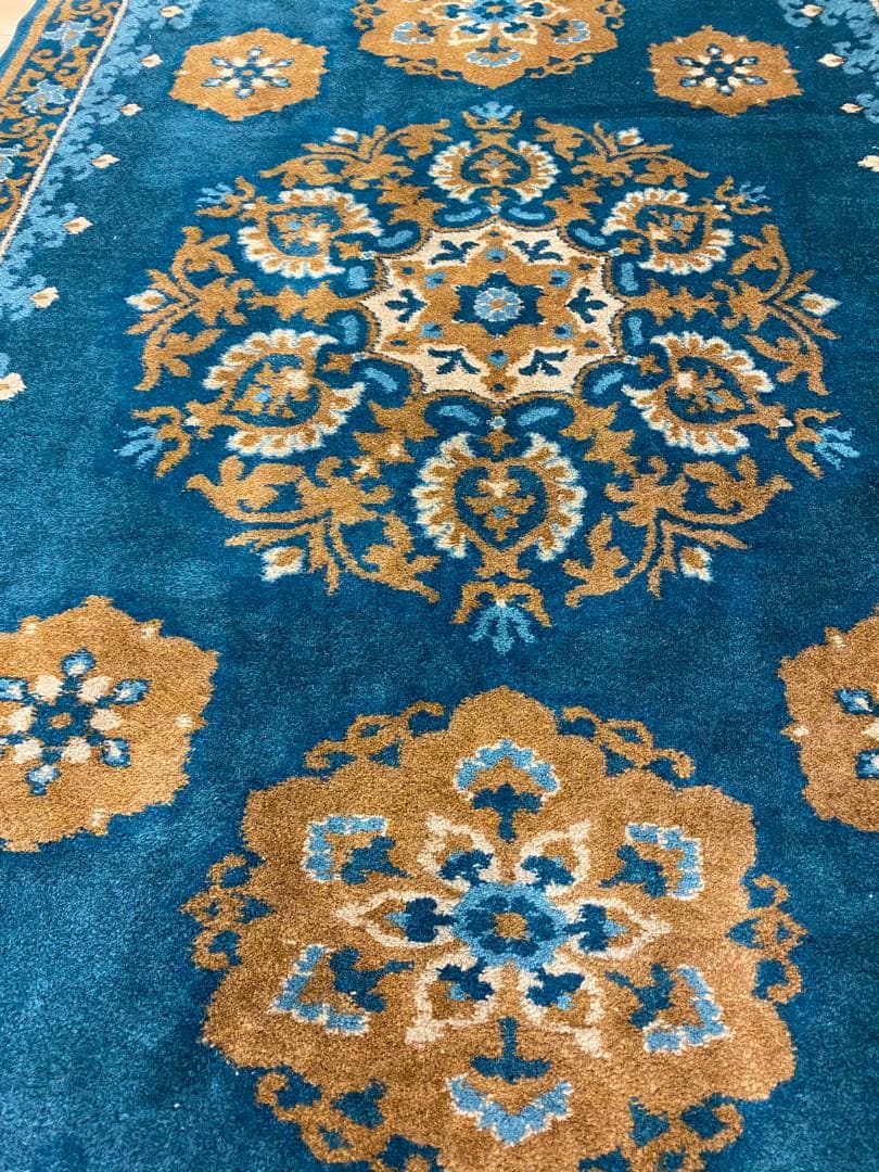 絨毯　インド緞通