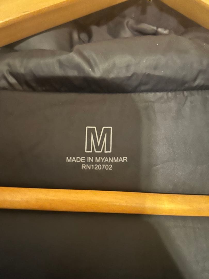 美品 muji labo 撥水フード付きダウンジャケット Mサイズ ブラック黒