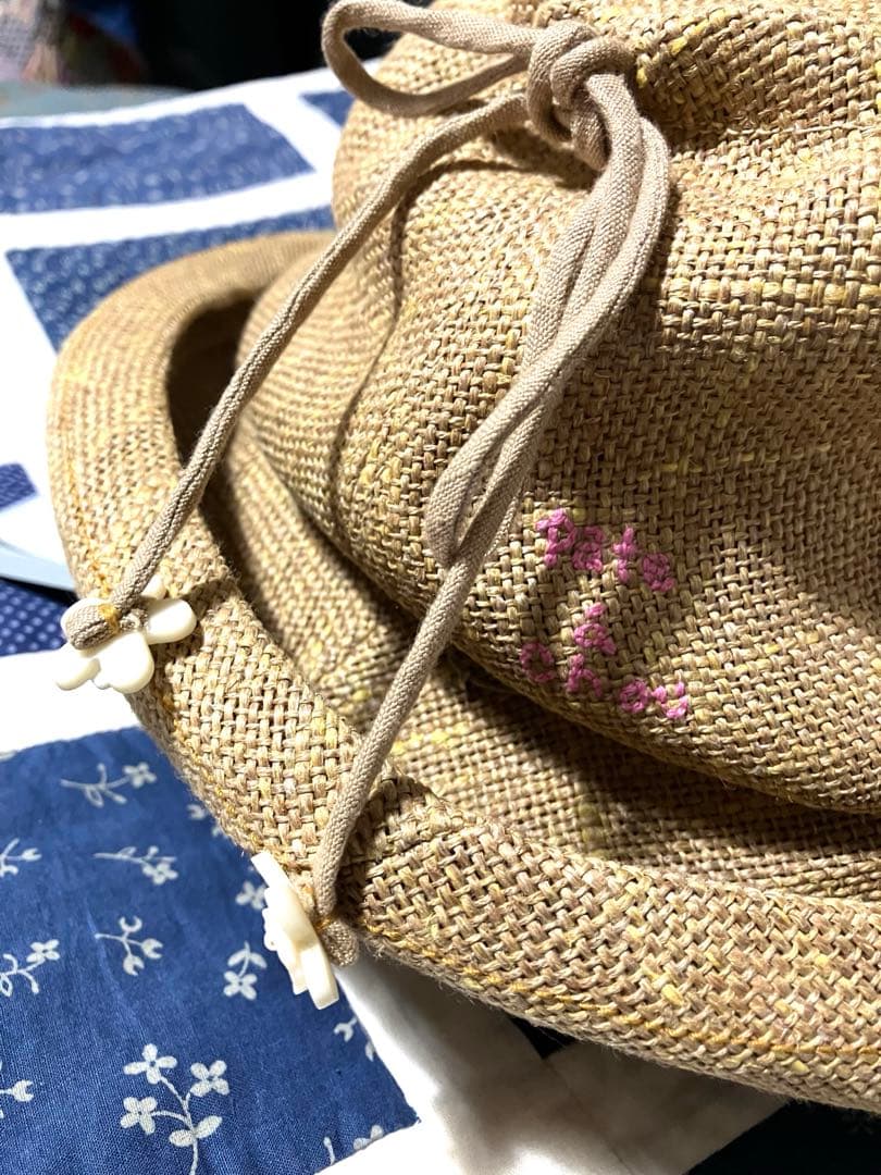 45R パトアシュ　pate a Chou リネンラミーハット