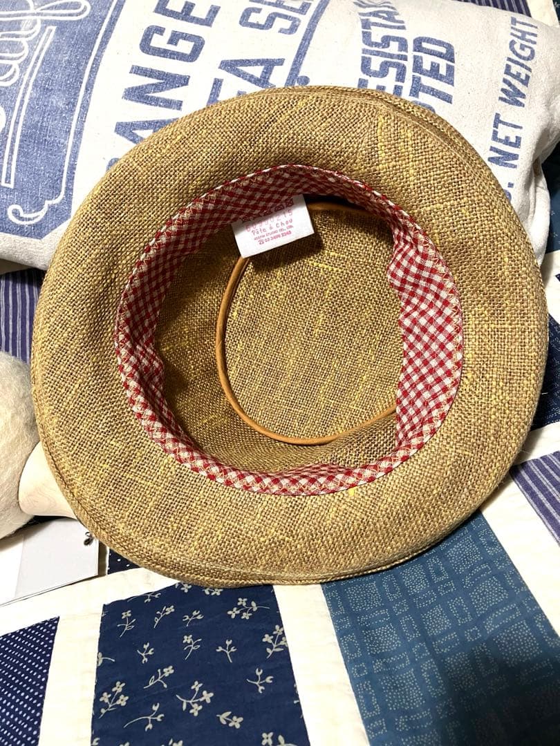 45R パトアシュ　pate a Chou リネンラミーハット