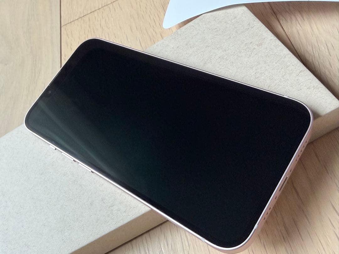 本体新品バッテリー100% iPhone13 256GB ピンク 補償30年まで