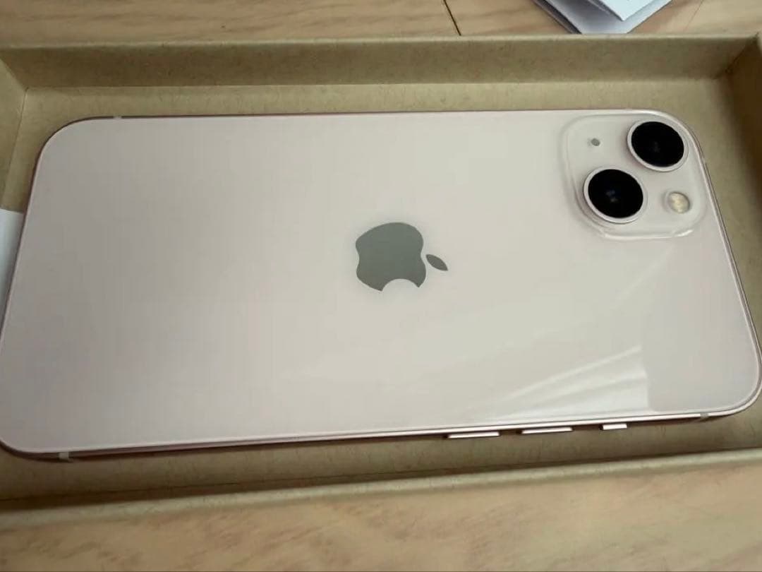 本体新品バッテリー100% iPhone13 256GB ピンク 補償30年まで