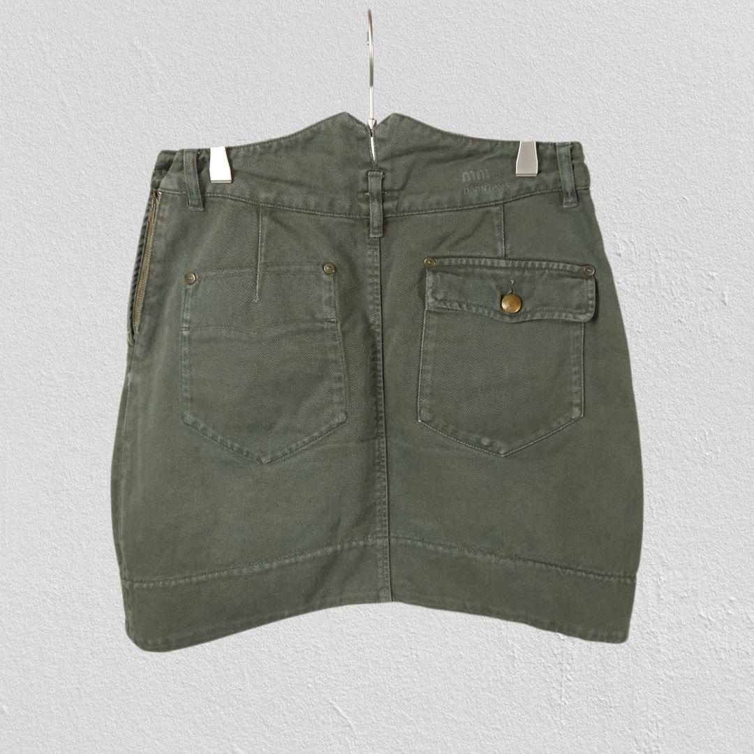 スカート MIUMIU mm VINTAGE Khaki Skirt