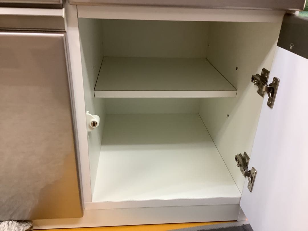 ニトリ キッチンカウンター アルミナ2 100CT SI（シルバー）