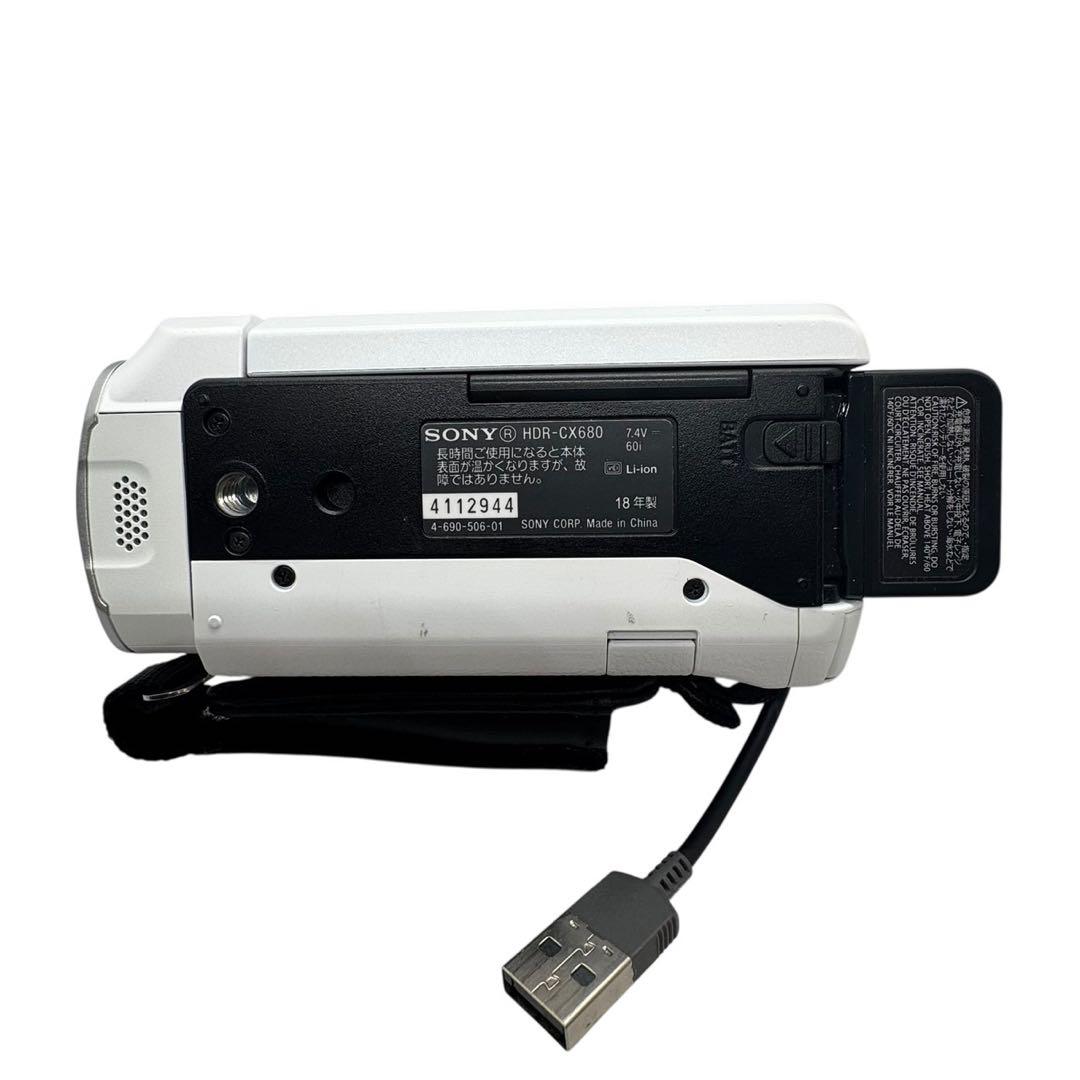 SONY HDR-CX680 ホワイト ビデオカメラ
