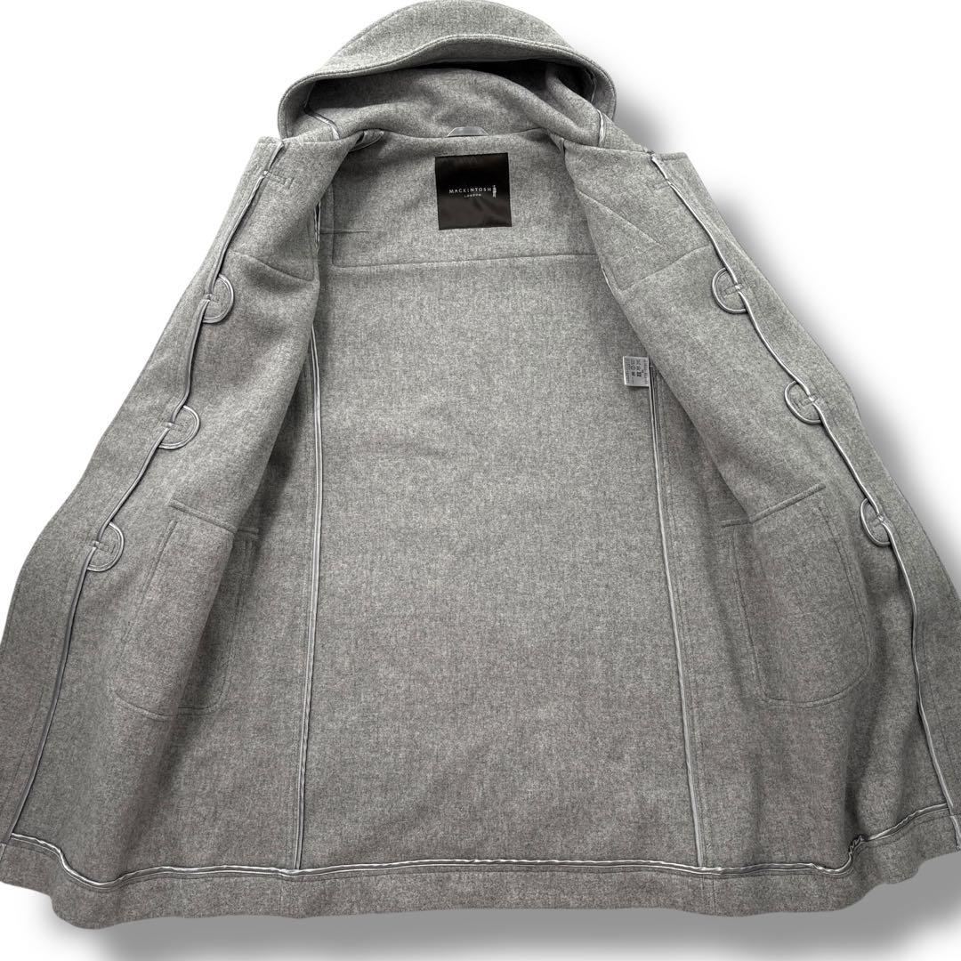【極美品】マッキントッシュロンドン メルトンウール　ダッフルコート　ロング　48