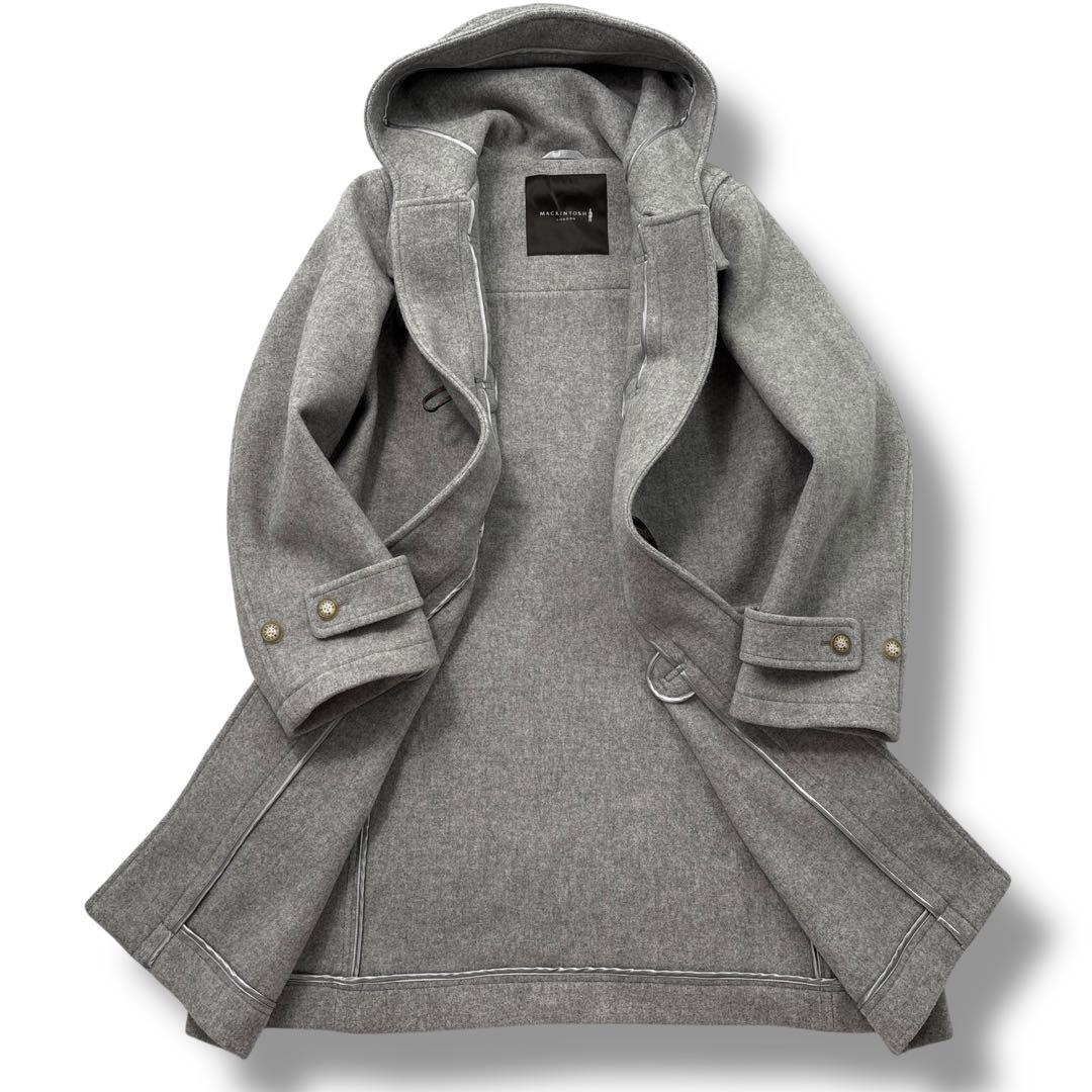 【極美品】マッキントッシュロンドン メルトンウール　ダッフルコート　ロング　48