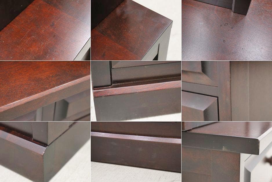 北海道民芸家具 樺材 重ね キャビネット 飾り棚 食器棚 本棚 引き出し ラック