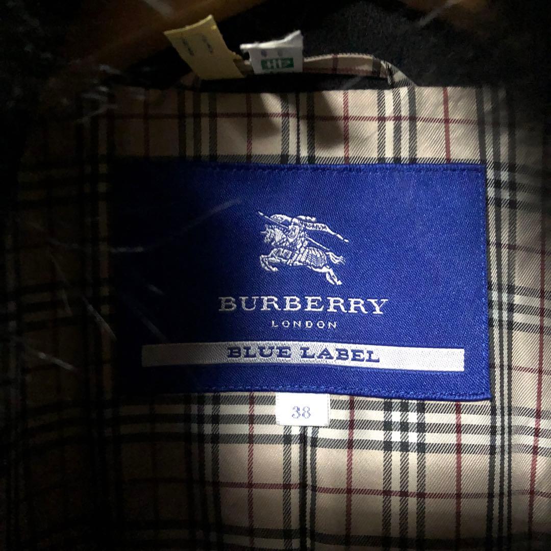 【希少】Burberry Blue label/ウールコート/38