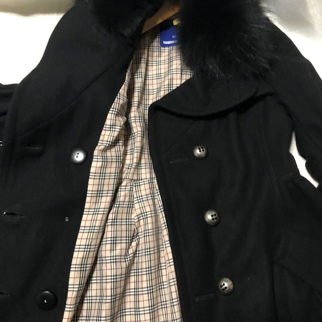 【希少】Burberry Blue label/ウールコート/38