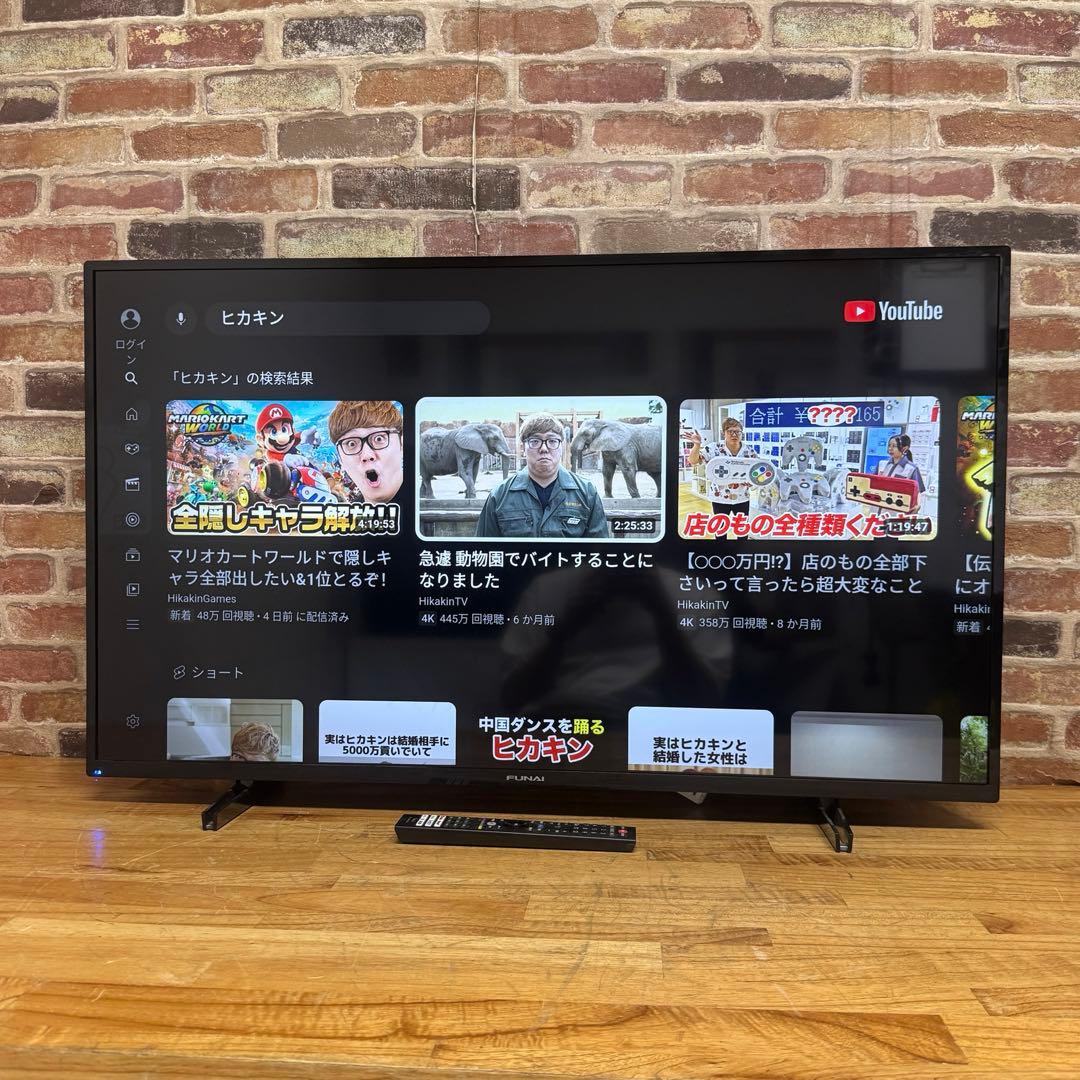 フナイ 43V型 4K 液晶テレビ Android TV FL-43U3330