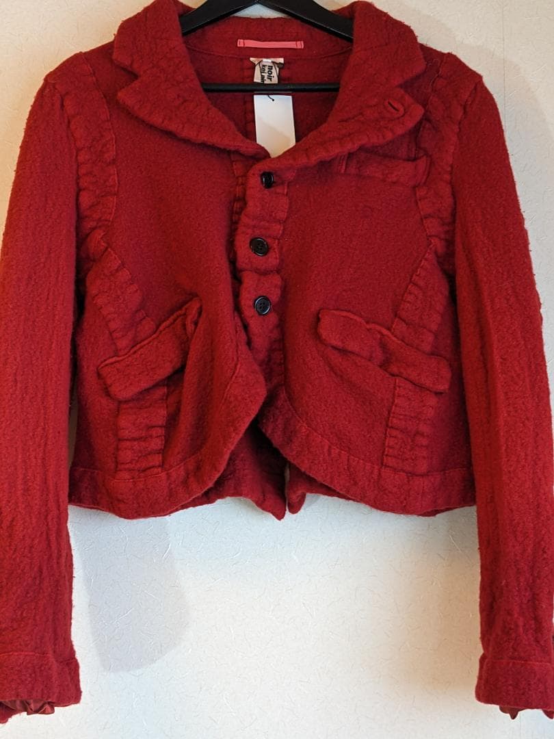 コムデギャルソン noir keininomiya CDG ジャケット 赤