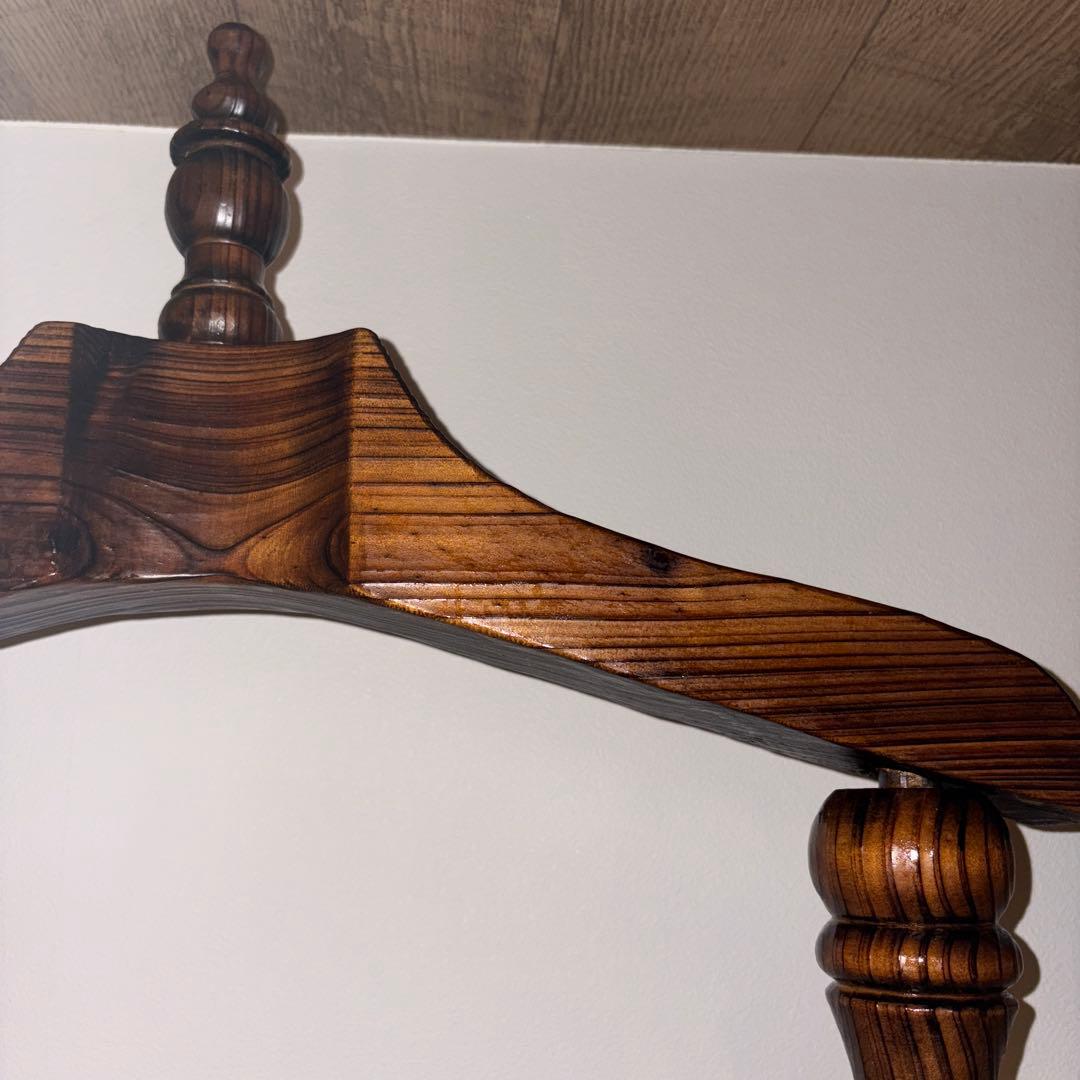 収納付きコートハンガー　バレットスタンド　木製　店舗什器