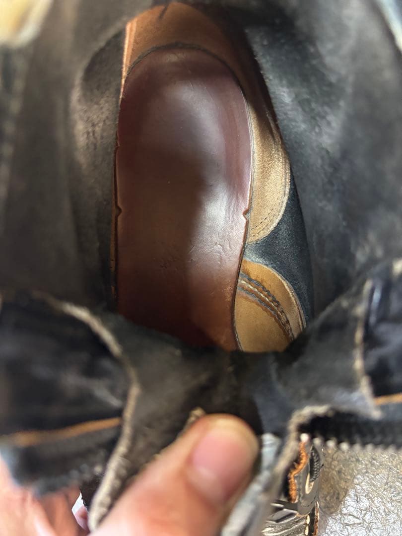 USA製 RED WING 茶芯レザー アイリッシュセッター 純正ファスナー付き