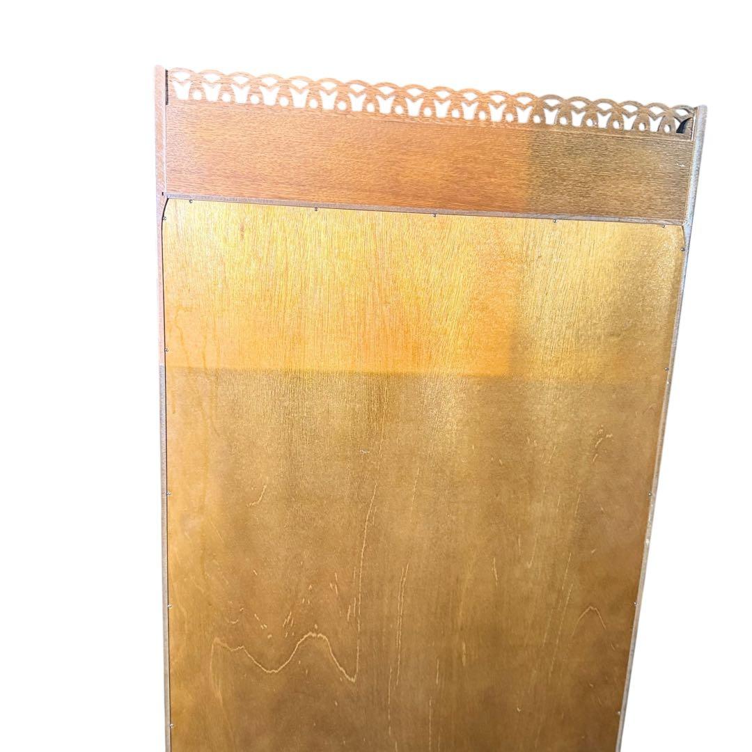 HR797 パリの雑貨屋 キャビネット　日本製　飾り棚　2枚ガラス扉