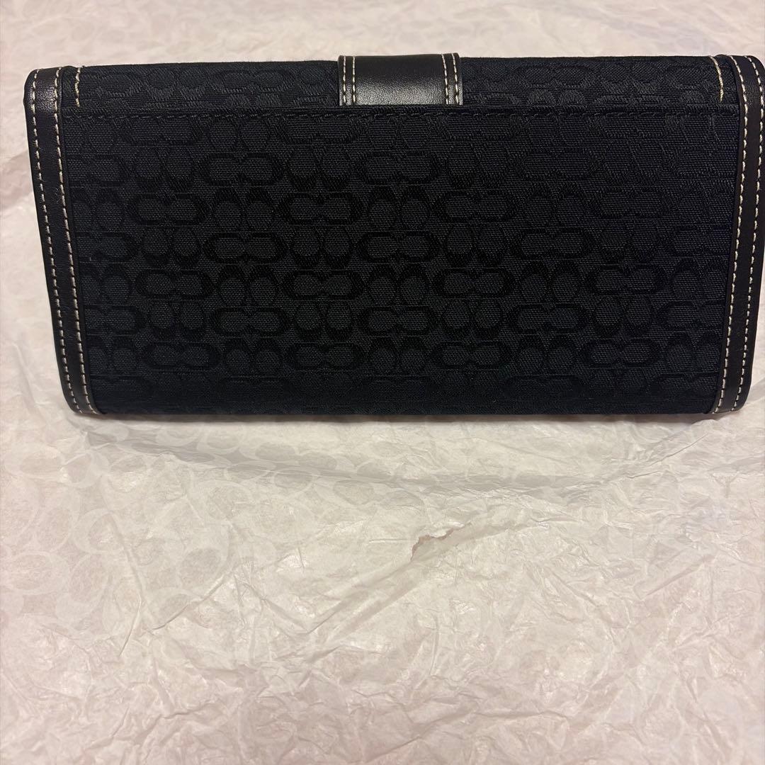 【ライナ】❤︎COACH ブラック 長財布 ❤︎