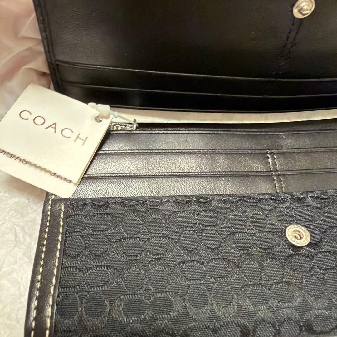 【ライナ】❤︎COACH ブラック 長財布 ❤︎