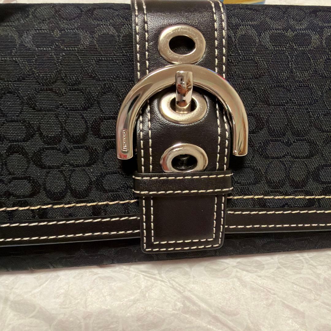 【ライナ】❤︎COACH ブラック 長財布 ❤︎