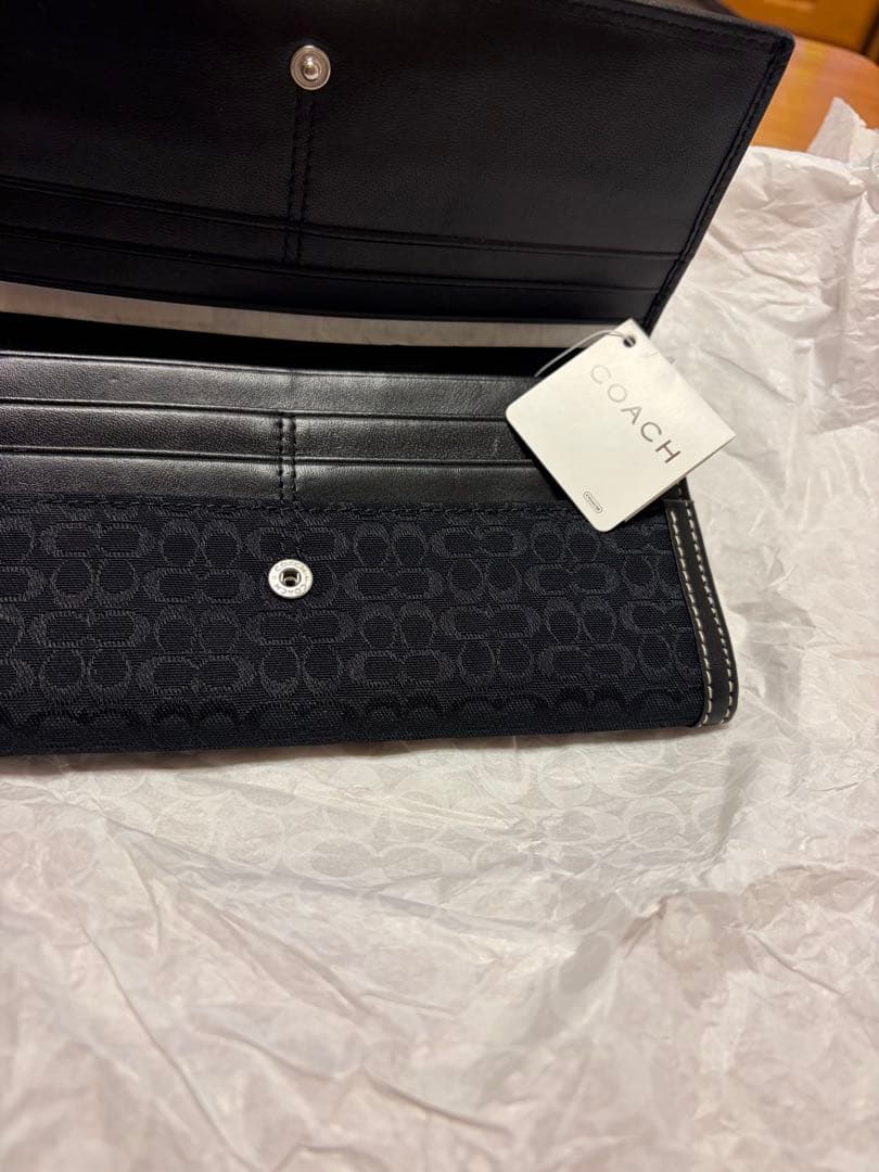 【ライナ】❤︎COACH ブラック 長財布 ❤︎